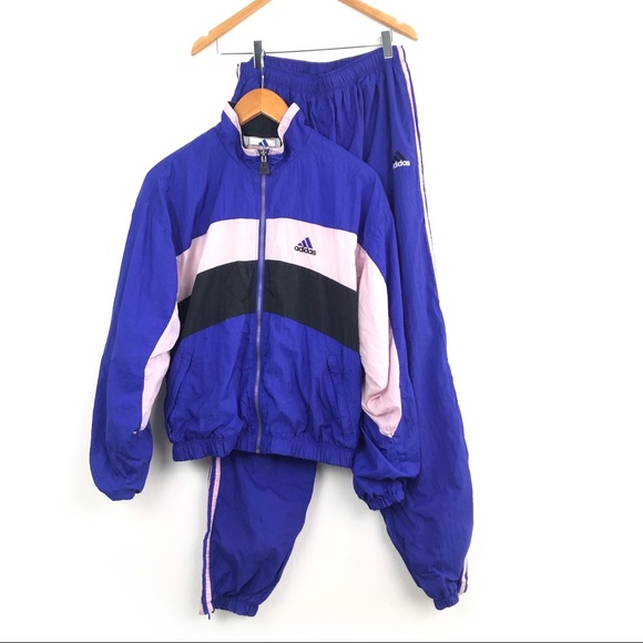 adidas Pants - Adidas Womens Vintage Tracksuit Color Block